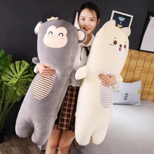 Cute Long Plush Toy Soft Animal Pillow Stuffed Doll Gift For kids child Girls - Picture 1 of 15