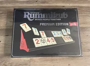 Rummikub Premium Edition Features Racks Large Number Engraved Tiles NIB - Picture 1 of 4