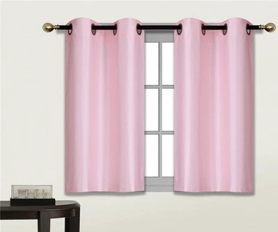 2 PANELES Dormitorio Media Ventana Cortina y VENTANA DE COCINA NIVEL 36" BLACKOUT D24 Foto 1 de 2