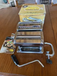 Tipo Lusso Marcato Atlas Model 150 Italy Deluxe Pasta Noodle Machine w/ Cutter - Picture 1 of 24