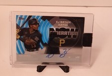 KE'BRYAN HAYES AUTO #GNA-KH 2022 Guardians Topps Clearly Authentic BLUE  /25