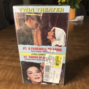 Twin Theater New Sealed A Farewell To Arms and Snows of Kilimanjaro VHS - Picture 1 of 2