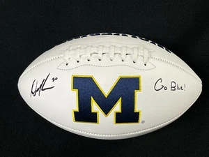 Daxton Hill Signed & Inscribed Go Blue Michigan Wolverines Football JSA COA Dax - Picture 1 of 5