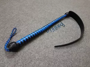 Genuine Cowhide Leather Flogger 3 Feet Bullwhip Single Dragon Tail Spanking Whip - Picture 1 of 6