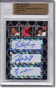 EVAN LONGORIA * Hank Conger * Yung-Chi Chen * Rookie Autograph BGS Auto RC 1/3 - Picture 1 of 1