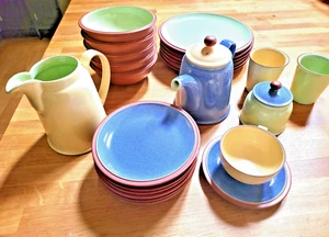 VAJILLA DE JUGO DENBY - MANZANA, AZUL, LIMÓN - DISPONIBLE INDIVIDUALMENTE - EN MUY BUENA CONDICIÓN - Imagen 1 de 105
