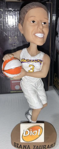 Diana Taurasi WNBA Phoenix Mercury SGA Bobblehead White Jersey Dial UCONN Cover