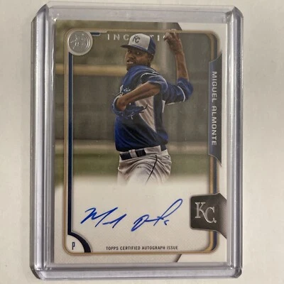 MIGUEL ALMONTE 2015 BOWMAN INCEPTION ROOKIE AUTOGRAPH AUTO - Image 1 of 2