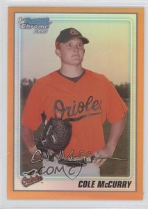 2010 Bowman Chrome Prospects Orange Refractor /25 Cole McCurry #BCP3