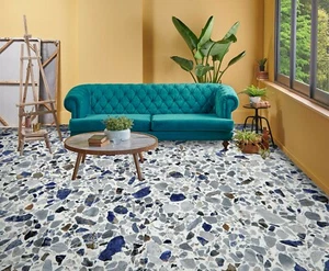 3D Blue Fragments 5275 Floor WallPaper Murals Wall Print Decal AJ WALL Fay - Picture 1 of 5