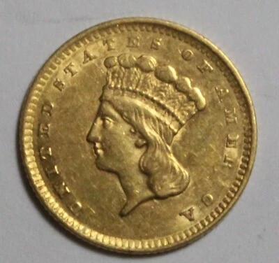 Oro 1856 $1 M1030 Foto 1 de 2
