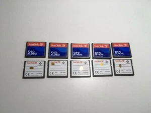 10x Sandisk 512 MB CompactFlash Card (SDCFJ-512-388) - Picture 1 of 1
