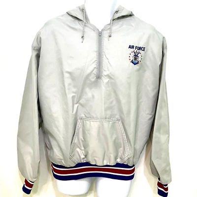 Vintage Men's DeLong Air Force Sports XL Pullover Jacket - Image 1 of 4