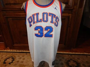 Vintage Throwback SEWN White St. joseph HS Pilots #32 Jason Kidd Jersey Adult XL - Picture 1 of 10