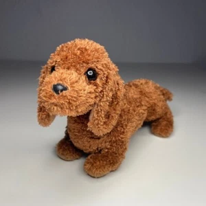 De colección Douglas Cuddle Toys Dagmar el Dachshund Peluche Perro 7” Marrón Rojo Collar - Imagen 1 de 13