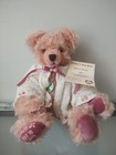 Ours en peluche Hermann Allemagne 244/500 mères ours de fête rose avec étiquette