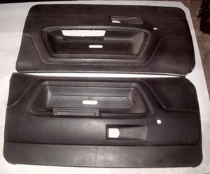 Pair OEM MOPAR 🚨1970 1971 Black Interior Door Panels🚨Challenger Dodge Plymouth - Picture 1 of 3