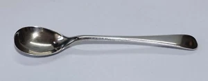 EDWARDIAN STERLING SILVER FIDDLE BACK MUSTARD POT SPOON - CHESTER 1908 - Bild 1 von 13
