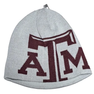 Texas A&M Aggies Adidas NCAA Beanie Stocking Cap Knit Adult OSFM Gray NWT - Picture 1 of 4