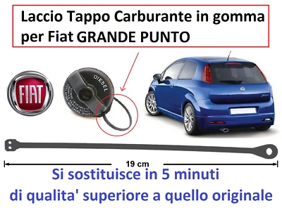 Laccio Filo Cordino Cavetto per Tappo Serbatoio FIAT Grande PUNTO EVO - Immagine 1 di 4
