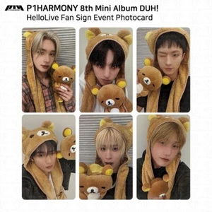 P1Harmony The 8th Mini Album DUH! HelloLive Fan Sign Event Photocard KPOP K-POP - Picture 1 of 13