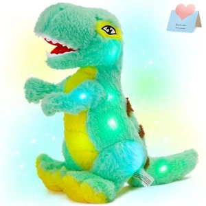 Light up T-Rex Dinosaur Stuffed AnimalSoft Dinosaur Plush Toy with LED Night - Picture 1 of 8