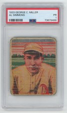 1933 George C Miller Simmons PSA 1 676889 