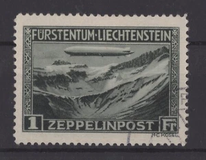 (WH22889) LIECHTENSTEIN, 1931, AIRMAIL MI 114, USED, CV €160, SEE SCANS - Picture 1 of 2