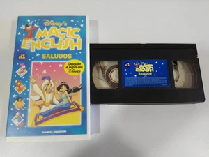 Voeux Magic English Découvrez El Anglais Avec WALT DISNEY VHS Film Tape - 2T - Picture 1 of 4