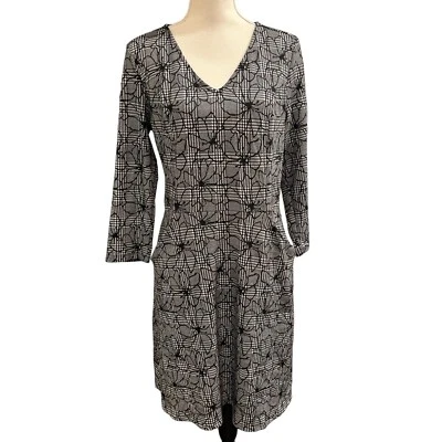 41 Vestido Hawthorn Mujer L Negro Mezcla Cuadros Estampado Floral Funda Preppy Oficina Foto 1 de 4