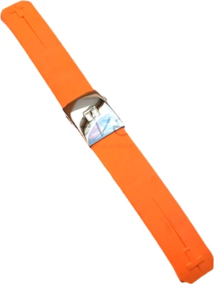 TISSOT - PULSERA - CIERRE PLEGABLE TITANIO - CAUCHO GENUINO - 20MM - NARANJA Foto 1 de 4