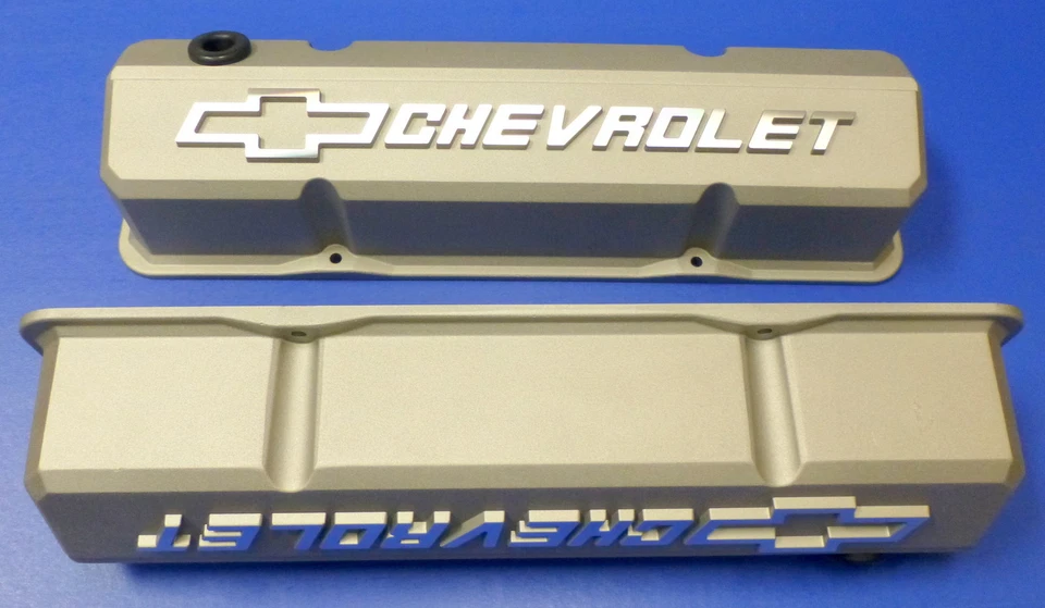 Proform 141-925 Chevy SB Performance Slant Edge Cast Aluminum Valve Covers - Image 1 of 4