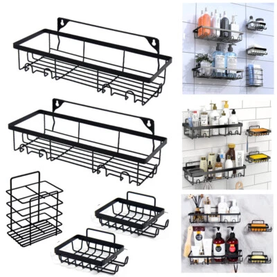 10Pack/Set Shower Caddy Adhesive Shower Organizer for Bathroom Storage & Kitchen