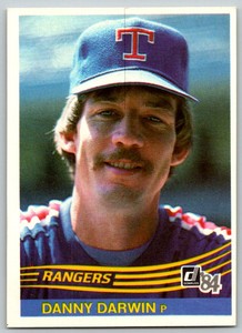 1984 Donruss Danny Darwin Texas Rangers #544