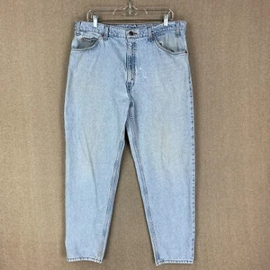 Jeans vintage Levis 550 38x30 (36x30) lengüeta naranja azul lavado claro relajado cónico - Imagen 1 de 21