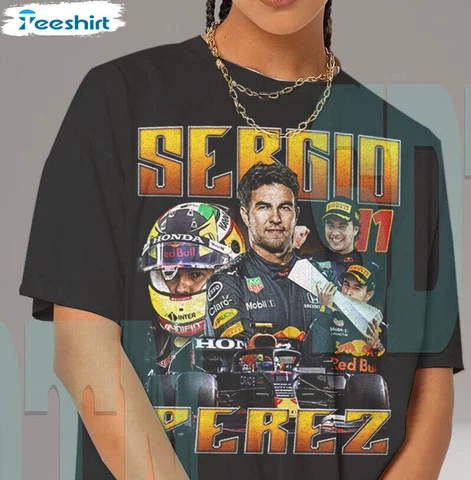 Sergio Perez Trendy Shirt, Driver Racing Championship Formula 1 T-shirt U1337 Cover