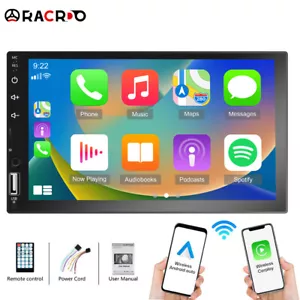 7" Double 2Din Car Stereo Radio for Apple/Android CarPlay Bluetooth MP5 Player - Picture 1 of 16