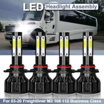 For 03-20 Freightliner M2 106 112 Business Class Clear Replacement Headlight L+R - Image 1 of 4