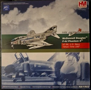 Hobbymaster McDonnell Douglas F-4J Phantom II Sehr guter Erhaltungszustand 96 US Navy Show Time100 HA1902 - Bild 1 von 5