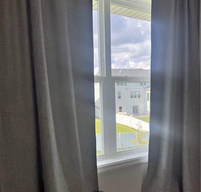 Cortinas oscuras Pottery Barn 2 paneles de cortina ~ gris ~ (2) 50x96 NUEVO SIN ETIQUETAS Foto 1 de 4