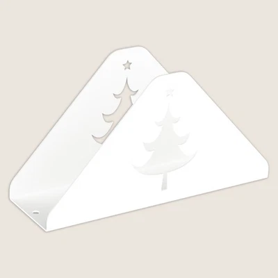 OLMO 7 Portatovaglioli In Metallo - Bianco - Immagine 1 di 3