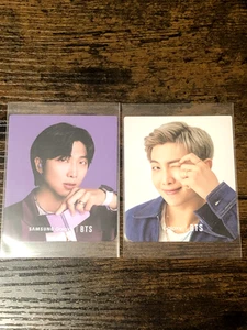 BTS RM Kim Namjoon Samsung Galaxy Photocards set of 2 - Imagen 1 de 4