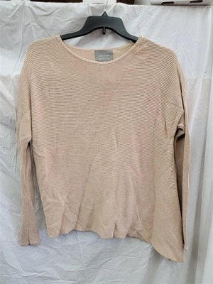 NUEVO SIN ETIQUETAS August 1 Eight M Cachemira Camel Tostado Suéter Túnica Dobladillo Asimétrico 121933 Foto 1 de 4