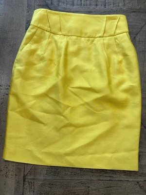 Reiss Gold Yellow Silk Wool Pencil Skirt US Size 6 EUC - Image 1 of 4