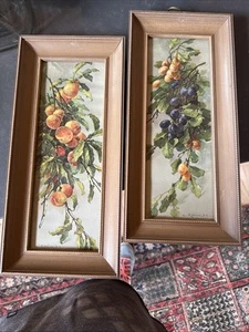 Catherine Klein Fruit Prints Pair- MCM Turner Prints - Picture 1 of 7
