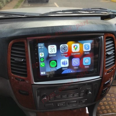 For Toyota Land Cruiser 2002-2007 CarPlay Android14 Car Stereo Radio 2+32G SWC - Image 1 of 4