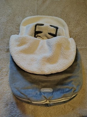 JJ Cole Bundleme Original Infant Car seat and Stroller Cover Gray Sherpa - Image 1 of 4