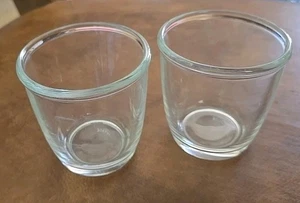 Windlicht Klarglas Kerzenhalter 2er Set 3 cm FEIN Made in FRANCE - Bild 1 von 6