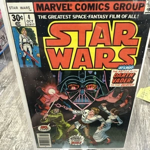 Star Wars #4 30 Cent Variant (Marvel Comics October 1977) VF To VF+ - Picture 1 of 2