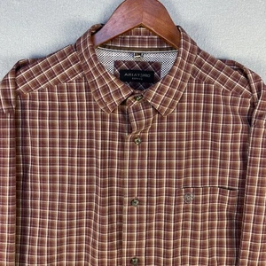 Ariat Pro Series Shirt Mens XL Maroon Plaid Pro Series Nicco Western Workwear - Picture 1 of 13